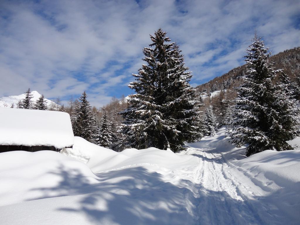 Rifugio Al Lago Del Mortirolo In Inverno Raggiungibile Solo A Piedi Villa Monno Exterior photo